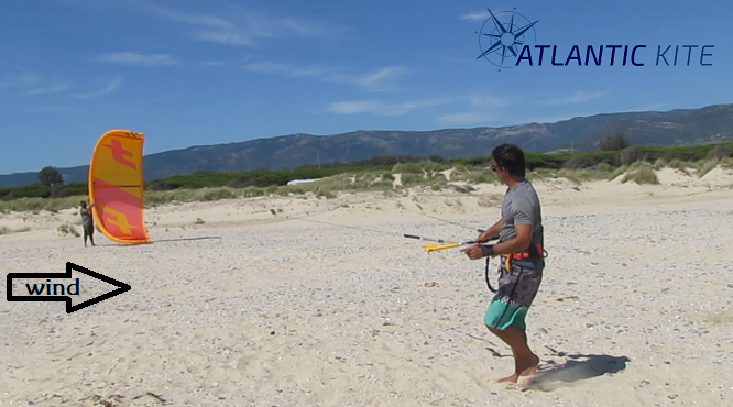 How to launch and land your kite in the sand.